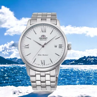 【ORIENT 東方錶】DateⅡ 系列 羅馬刻度 機械錶 男錶 手錶 藍寶石 白色(RA-AC0F10S)