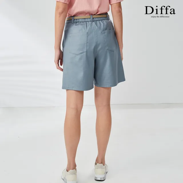 【Diffa】美型口袋設計短褲-女