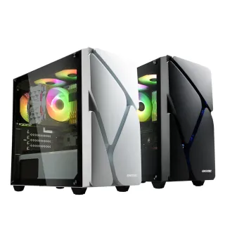 【ENERMAX 安耐美】冰曜石 MarbleShell MS20 mATX ARGB 電腦機殼 ECA-MS20-BB-ARGB-01