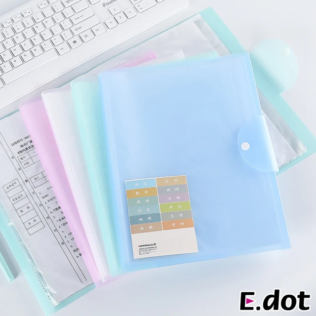 E.dot 2入組 A3平放收納冊/20頁(資料夾/文件夾)