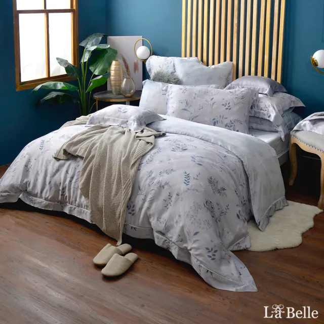 【La Belle】天絲防蹣抗菌吸濕排汗兩用被床包組-加大(多款任選)