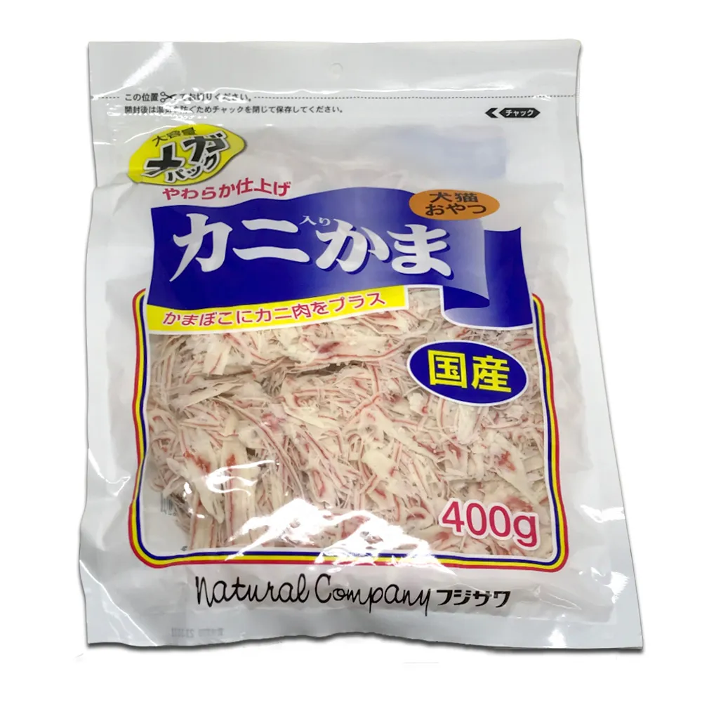 【喵汪森林】藤澤 天然蟹肉絲400g(犬貓零食/日本原裝進口)