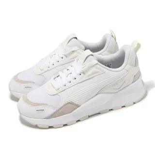 【PUMA】休閒鞋 RS 3.0 Basic Wns 女鞋 白 米白 緩衝 低筒 拼接 運動鞋(393773-01)