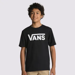 【VANS 官方旗艦】Classic 中童款黑色短袖T恤