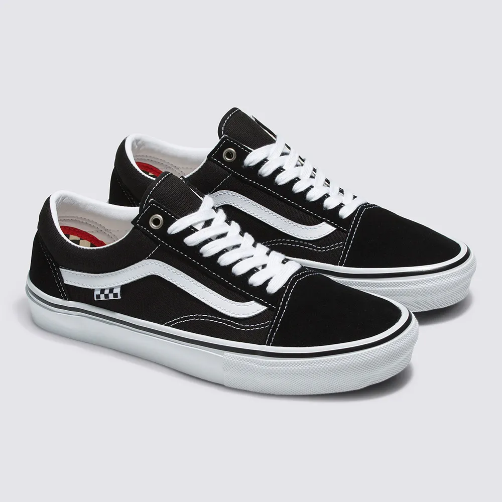 【VANS 官方旗艦】Skate Old Skool 男女款黑白色專業滑板鞋/休閒鞋