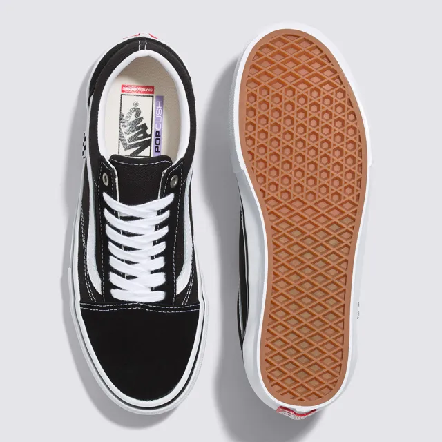 【VANS 官方旗艦】Skate Old Skool 男女款黑白色專業滑板鞋/休閒鞋