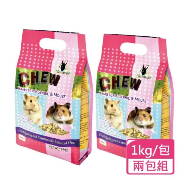 【Pet Village 魔法村】綜合均衡全鼠主食 1kg/包;兩包組(全齡鼠飼料 鼠主食 倉鼠飼料)