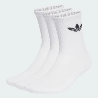 【adidas 官方旗艦】中筒襪 3 雙入 男/女 - Originals IJ5616