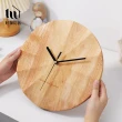 【好物良品】日本簡約高質感實木時鐘(掛鐘 壁鐘 原木掛鐘時鐘 簡約設計)
