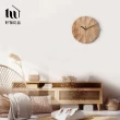 【好物良品】日本簡約高質感實木時鐘(掛鐘 壁鐘 原木掛鐘時鐘 簡約設計)