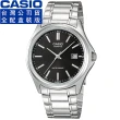【CASIO 卡西歐】卡西歐經典鋼帶男錶-黑(MTP-1183A-1A 全配盒裝版)