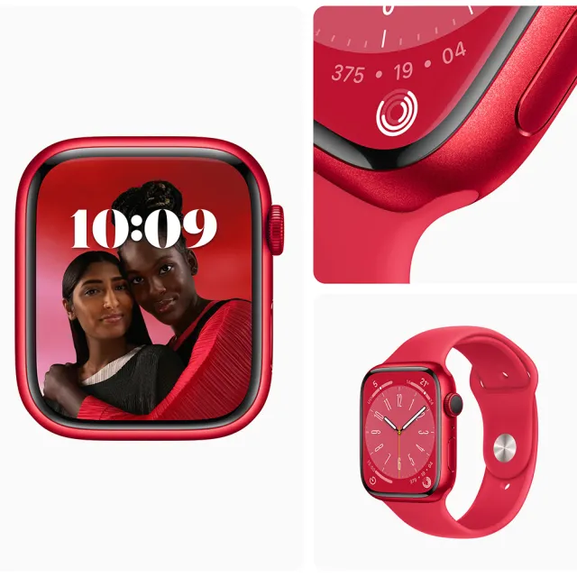 【Apple】A級福利品 Apple Watch Series 8 41公釐 GPS 鋁金屬錶殼 保固6個月 贈矽膠錶帶+矽膠錶殼