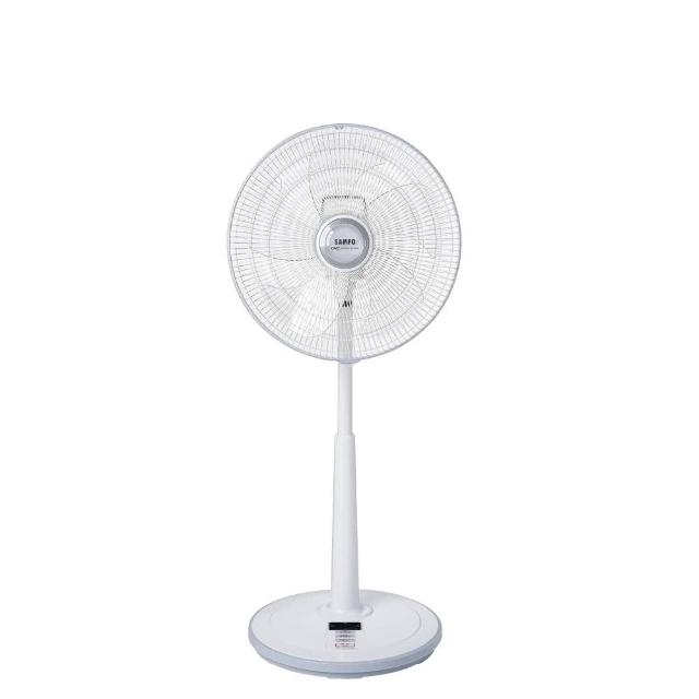  SAMPO 聲寶 SK-FA16AD 五片扇葉微DC立扇，採用直流馬達設計，低噪音、省電，最低耗電僅5W，每月不到1度電。全包覆式設計，風段三段調節，電線長約1.7公尺，適閤家庭使用。符合BSMI認證，電壓110V 60Hz，產品尺寸寬450 x 高835-1030 x 深405mm，重量4kg。附遙控器，輕鬆控制風速與運轉。 