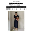 【UniStyle】方領短袖洋裝 韓版復古單排釦連身裙 女 EAY4383F(靜謐藍)