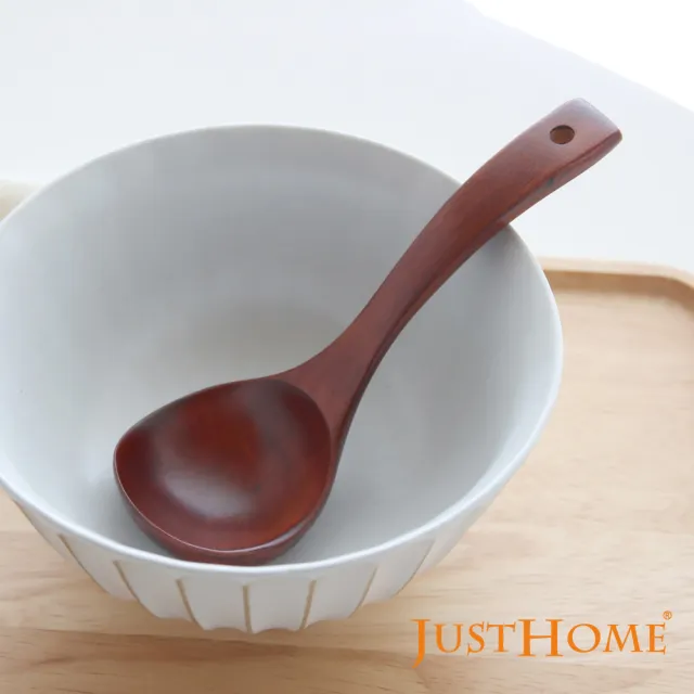 【Just Home】天然原木彎勺 湯匙 拉麵匙(匙 湯匙 彎勺 湯勺)