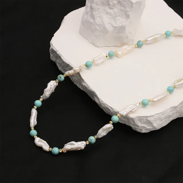 【禧禧珠寶】巴洛克珍珠松石套組