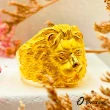【JING YANG 晶漾】黃金戒指威風獅子男戒(6.68錢±0.05錢)