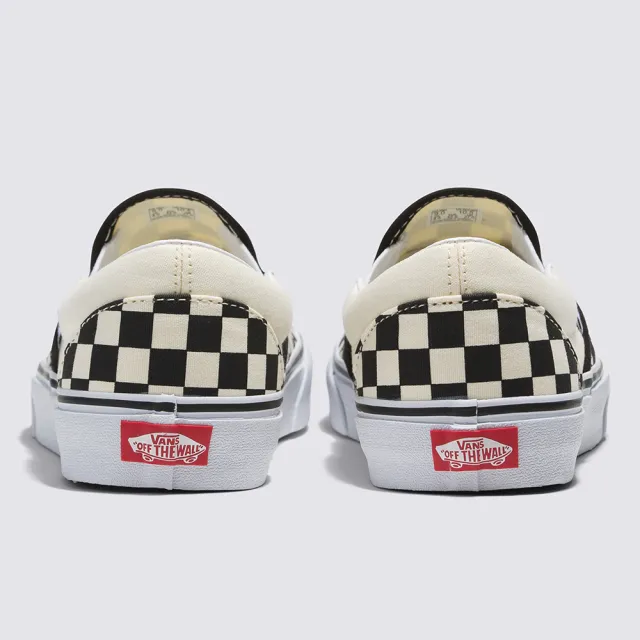 【VANS 官方旗艦】Classic Slip-On 男女款黑白棋盤格滑板鞋/休閒鞋/帆布