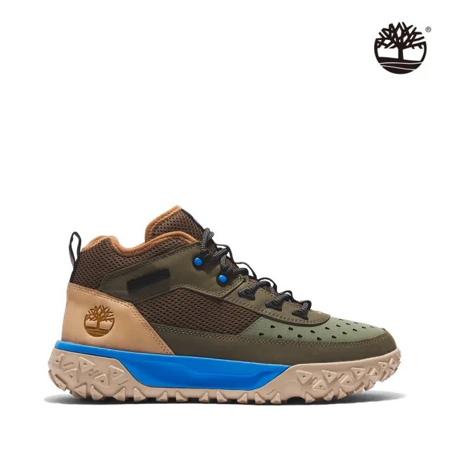 【Timberland】男款綠色 Greenstride Motion 6 中筒健行鞋(A5TMG991)