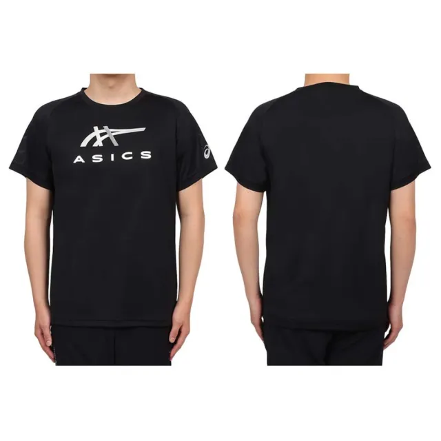 【asics 亞瑟士】男短袖T恤-台灣製 運動 慢跑 上衣 黑(2031E781-001)