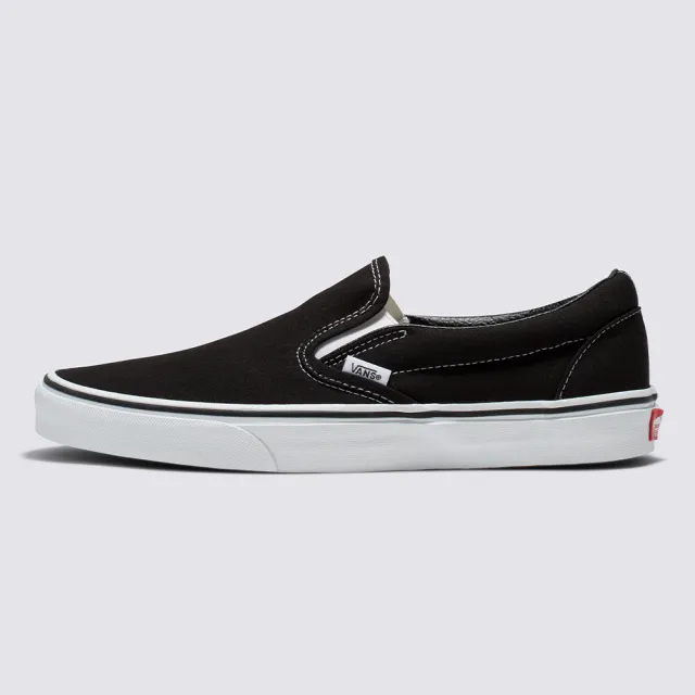 【VANS 官方旗艦】Classic Slip-On 男女款黑色滑板鞋/休閒鞋/帆布