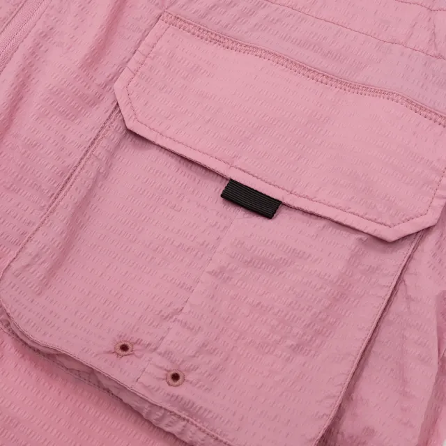 【GAP】女裝 Logo防曬印花連帽外套-粉紅色(874489)