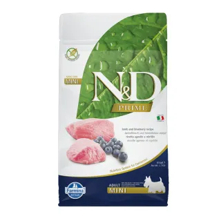 【義大利Farmina法米納】N&D挑嘴全齡犬天然無穀糧-羊肉藍莓-小顆粒 800g/1.76lb（GD-3）(狗飼料、犬糧)