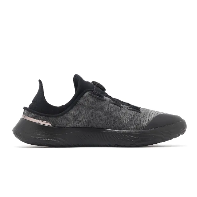 【UNDER ARMOUR】訓練鞋 Slipspeed Trainer Mesh 男鞋 黑 後跟可採 旋鈕鞋帶 兩穿式 運動鞋(3027726002)