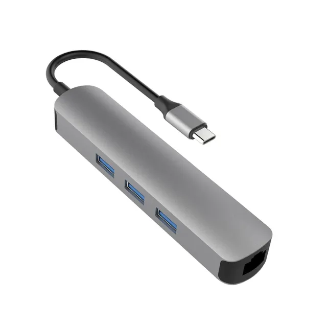 【HyperDrive】6-in-1 USB-C Hub-太空灰(適用M1/M2/M3)