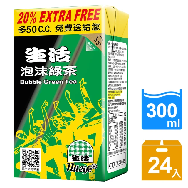 【生活】泡沫綠茶300mlx24入/箱-momo購物網 - 憟質??刻? - 2024撟???