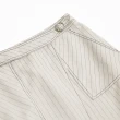 【OUWEY 歐薇】魅力條紋不規則剪裁造型袢帶包臀裙3213082109(灰)