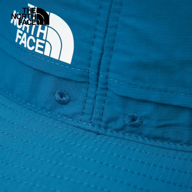 【The North Face 官方旗艦】【防曬推薦款】北面男女款UPF藍色防曬可調節休閒漁夫帽｜5FX6O0X