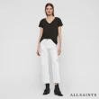 【ALLSAINTS】EMELYN 日常舒適素色V領純棉短袖T恤-黑 WM115P(常規版型)