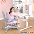 【SingBee 欣美】寬90cm 兒童桌椅組SBD-505A+139S椅(書桌椅 兒童桌椅 兒童書桌椅 升降桌)