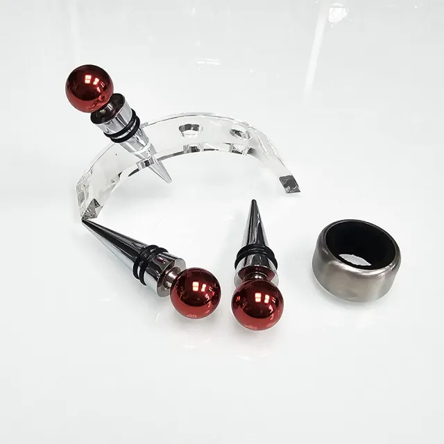 緋紅紅酒瓶塞三入組