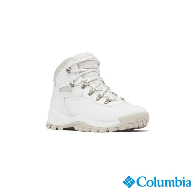 【Columbia 哥倫比亞官方旗艦】女款-NEWTON RIDGE™Omni-Tech防水高筒健走鞋-白色(UBL37830WT/HF)