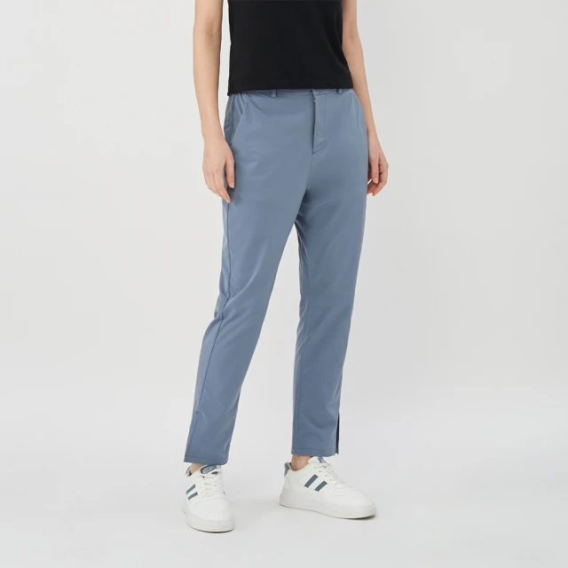 GIORDANO 佐丹奴 女裝防潑水日常機能錐形褲 All Day Pants系列(31 灰藍)