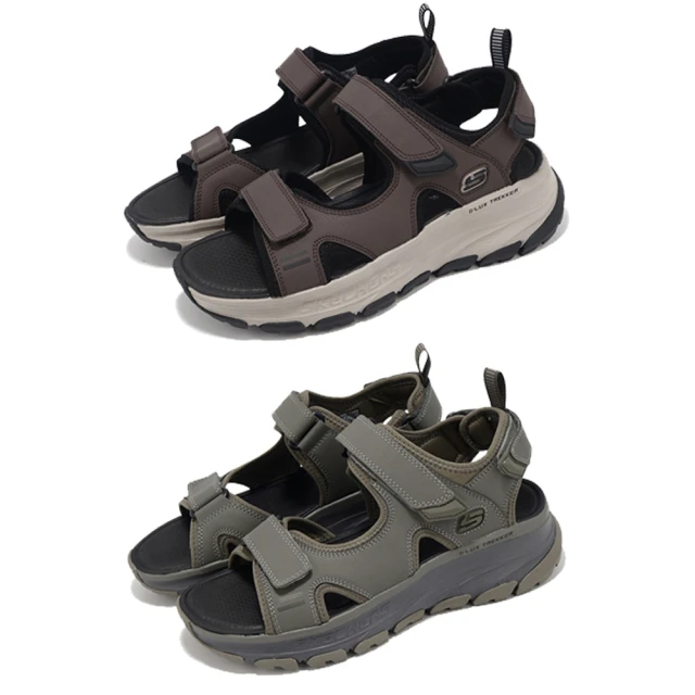 SKECHERS 戶外鞋 D Lux Trekker Sandal-Dunkard 男鞋 緩震 輪胎大底 涼鞋 單一價(237580-OLV)