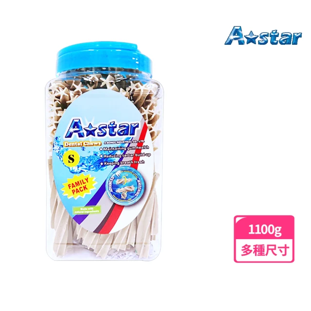 【A Star】亮白螺旋潔牙骨桶裝1100G(狗零食、狗潔牙、耐咬、寵物潔牙、寵物零食、Astar)