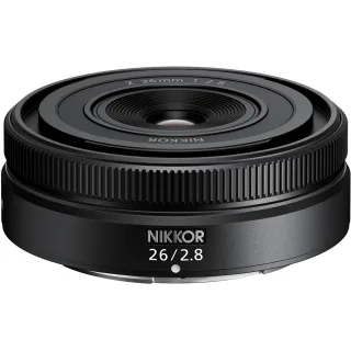 【Nikon 尼康】NIKKOR Z 26mm F2.8 餅乾鏡(公司貨 廣角定焦鏡頭 Z系列 全片幅無反微單眼鏡頭)
