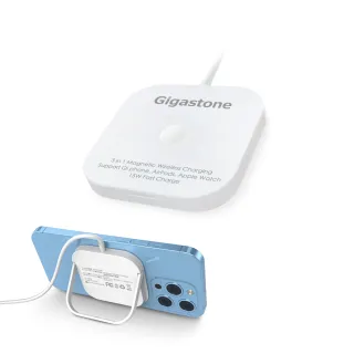 【GIGASTONE 立達】WP-5320W 15W多合一磁吸無線充電盤(MagSafe快充/iPhone15/14/13/AirPods/Apple Watch)