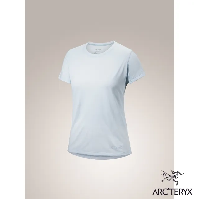 【Arcteryx 始祖鳥官方直營】女 Taema ArcBird 快乾短袖圓領衫(雜天藍)