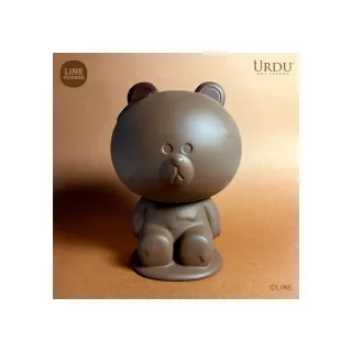 【Beast Kingdom 野獸國】LINE FRIENDS 黑巧克力熊大 7吋站姿公仔(URDU)