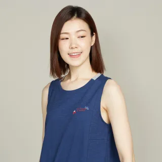 【YVONNE 以旺傢飾】出清品 巴黎網印無袖洋裝(丈青)