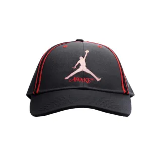 【NIKE 耐吉】Awake Ny x Jordan Cap 老帽 黑紅 FZ0625-070(Jordan 聯名款 服飾 帽子 老帽)