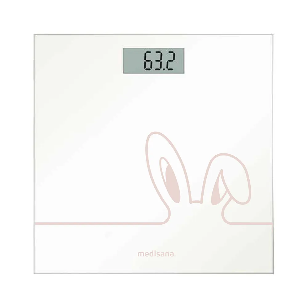 【德國 medisana】兔兔玻璃體重計(PS180)