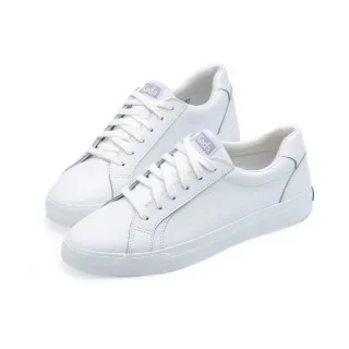 【Keds】PURSUIT 精緻時尚網球皮革運動小白鞋(9241W130452)
