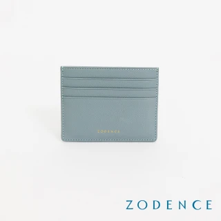 【ZODENCE 佐登司】LIZ進口牛皮輕薄卡片夾(幽藍)