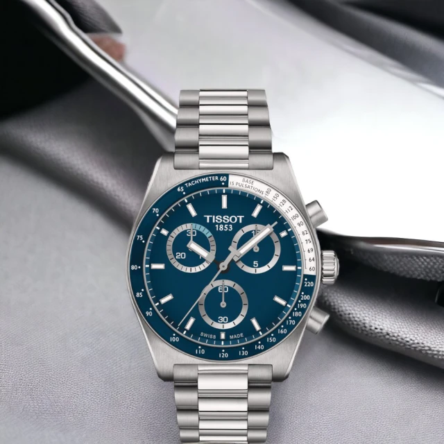 TISSOT 天梭 官方授權 PR516 經典復刻計時腕錶 男錶 手錶(T1494171104100)