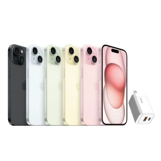 【Apple】S+級福利品 iPhone 15 Plus 256G(6.7吋) 33W雙孔快充組